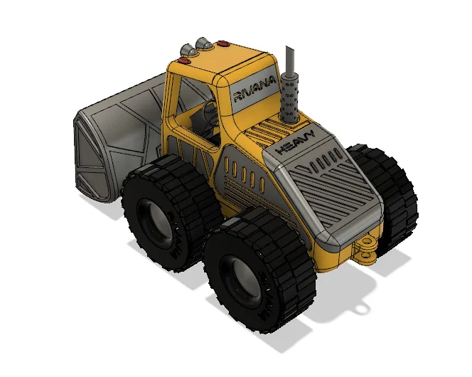 Xe Ủi Màu Vàng Có Chuyển Động (Yellow Bulldozer with Movements) - Image 7