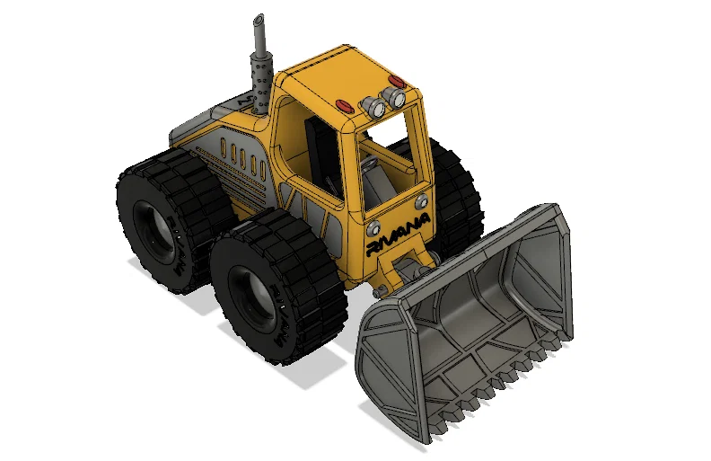 Xe Ủi Màu Vàng Có Chuyển Động (Yellow Bulldozer with Movements) - Image 8