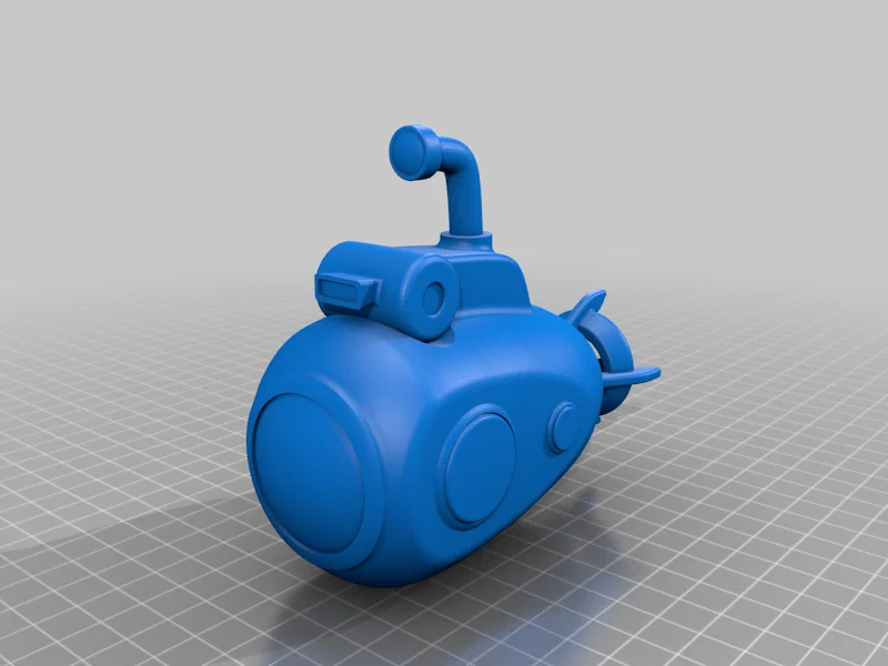 Mô hình tàu ngầm vàng (Yellow Submarine) in 3D đẹp mắt - Image 6