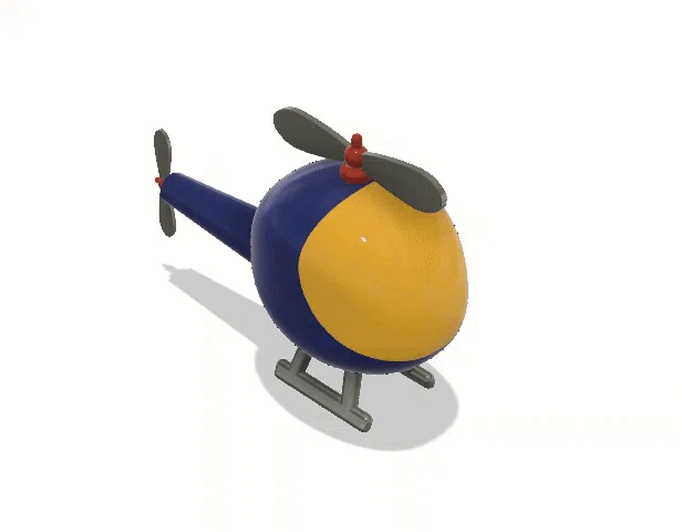 Cutie Helicopter – Trực thăng dễ thương in 3D nhiều màu - Image 2
