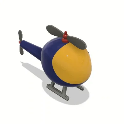 Cutie Helicopter – Trực thăng dễ thương in 3D nhiều màu
