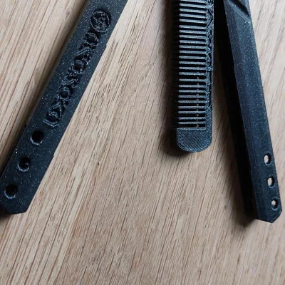 Lược xếp Balisong Cyberpunk Arasaka - Đồ chơi tập xoay độc đáo