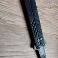 Lược xếp Balisong Cyberpunk Arasaka - Đồ chơi tập xoay độc đáo - Thumbnail 3