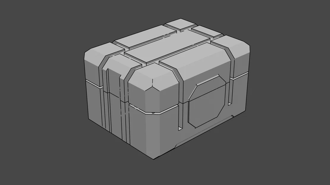 Sci Fi Crate – Hộp dạng thùng chứa đồ phong cách khoa học viễn tưởng - Image 1