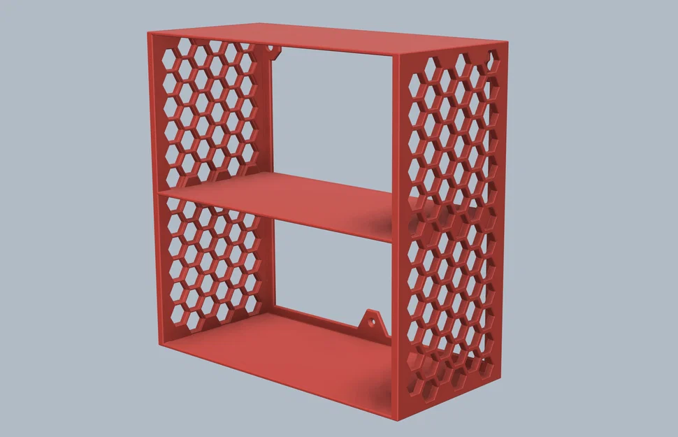 Kệ lưu trữ 3 tầng thiết kế tổ ong 320mm HSW in 3D - Image 1