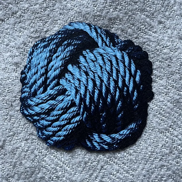 Rope Ball Depth Illusion – Ảo giác chiều sâu HueForge 4 màu - Image 1
