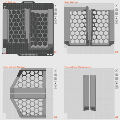 Bộ phận khung nâng AMS (AMS Riser) được tối ưu hóa để in 3D dễ dàng