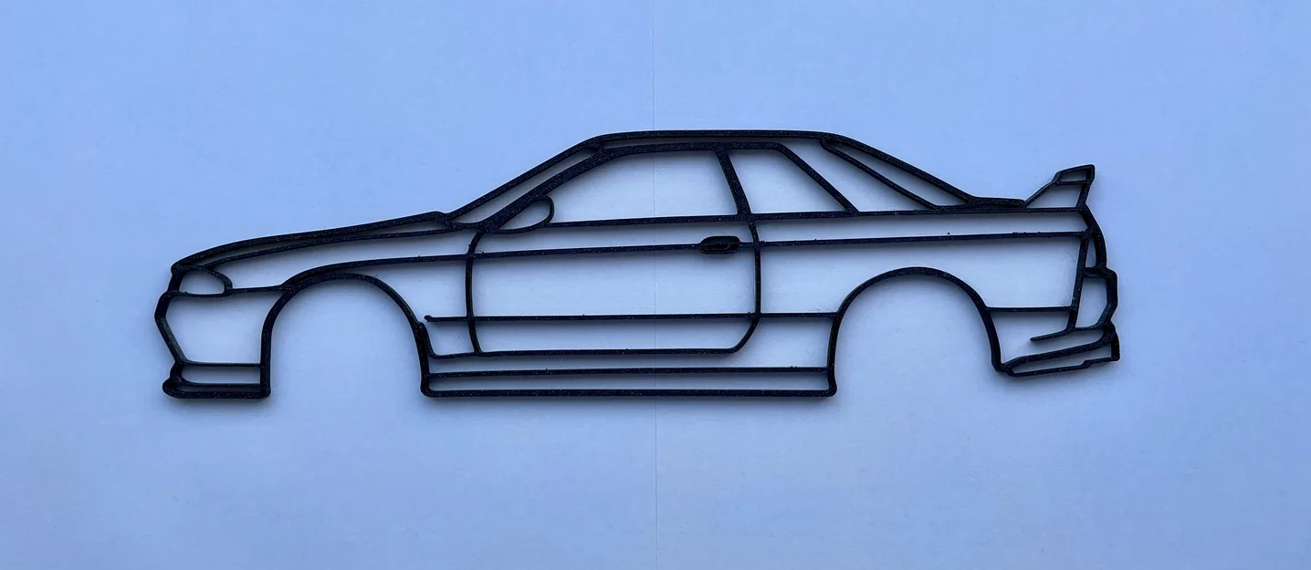 Tranh treo tường Silhouette Nissan Skyline R32 - Image 2