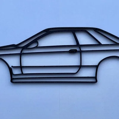 Tranh treo tường Silhouette Nissan Skyline R32