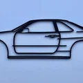 Tranh treo tường Silhouette Nissan Skyline R34 - Thumbnail 2