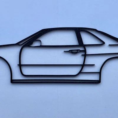 Tranh treo tường Silhouette Nissan Skyline R34