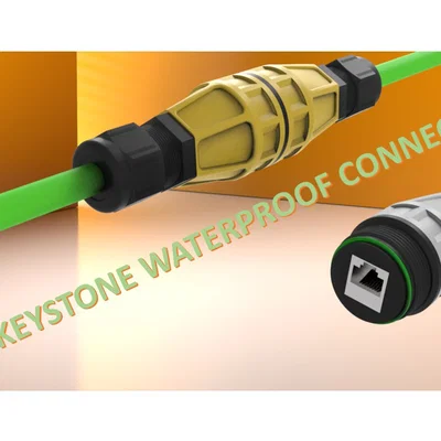 Đầu nối inline chống nước dùng keystone (Keystone waterproof inline connector)