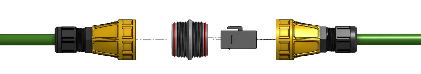 Đầu nối inline chống nước dùng keystone (Keystone waterproof inline connector) - Image 2