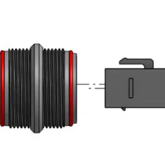 Đầu nối inline chống nước dùng keystone (Keystone waterproof inline connector)