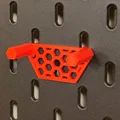 Kẹp đồ hex tổ ong cho Ikea Skadis: treo kìm/kéo/đủ thứ, không cần support - Thumbnail 3
