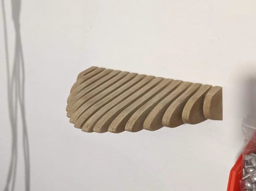 Kệ Treo Tường Nổi Dạng Cong In Phẳng (Flat Print Contoured Floating Shelf) - Image 1