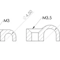 Kẹp Dây (Cable Clip) dùng vít đầu chìm - Thumbnail 2