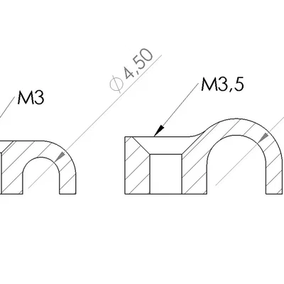 Kẹp Dây (Cable Clip) dùng vít đầu chìm