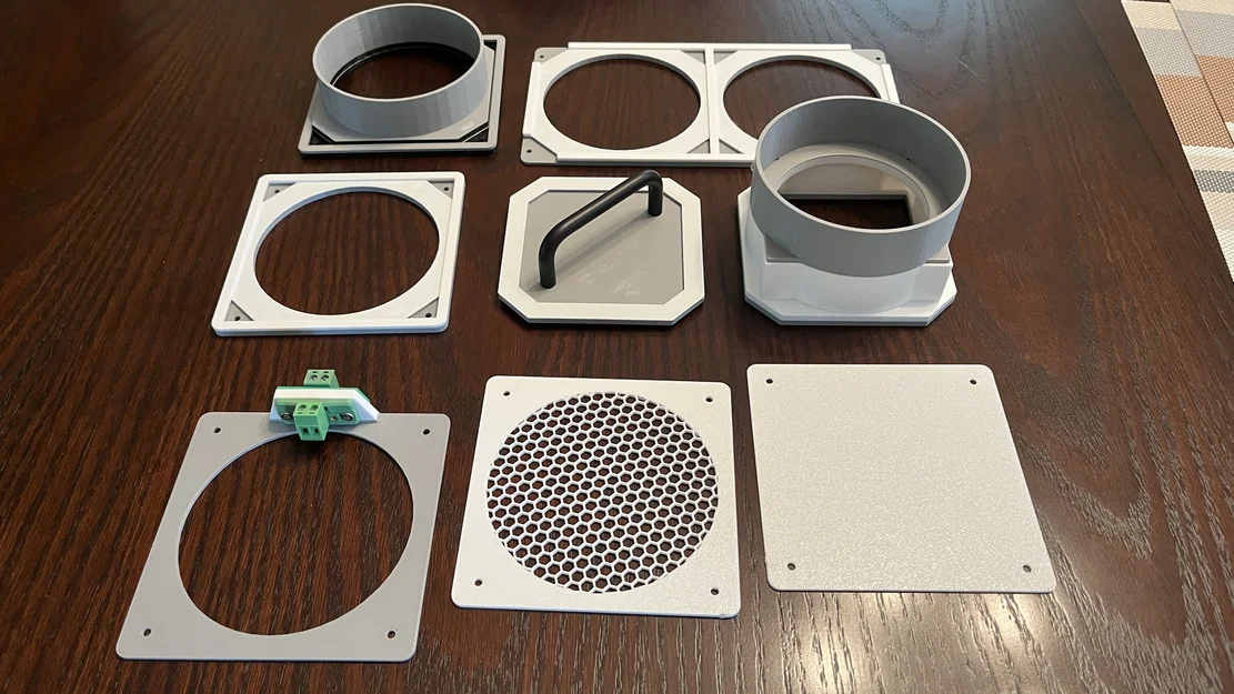 Hệ thống vent enclosure máy in nam châm, hút âm xả qua cửa sổ bằng ống dryer hose - Image 3