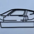 Tranh treo tường silhouette Ford GT40 Concept (Wall Art) - Thumbnail 2