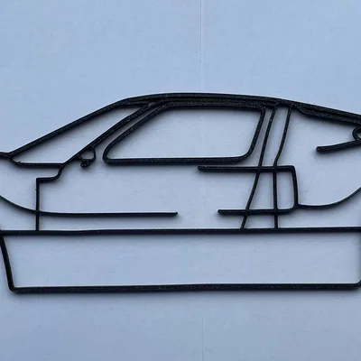 Tranh treo tường silhouette Ford GT40 Concept (Wall Art)