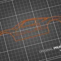 Tranh treo tường silhouette Ford GT40 Concept (Wall Art) - Thumbnail 3