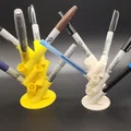 Cây cắm bút để bàn 3D (Small Footprint Pen Tree) - In không cần support - Thumbnail 6