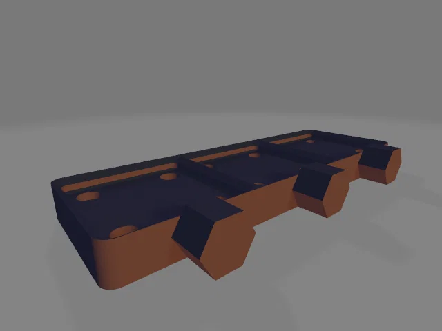 Gridfinity Honeycomb Wall Removed Weighted Slots - Image 1