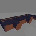 Gridfinity Honeycomb Wall Removed Weighted Slots - Thumbnail 1