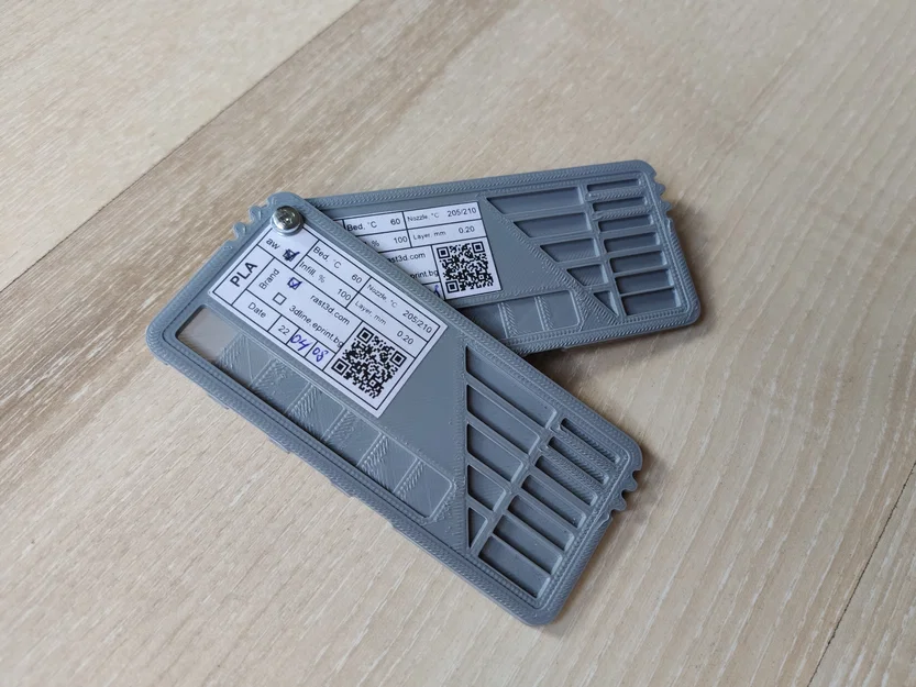 Filament Swatch – Thẻ mẫu filament tối giản - Image 2