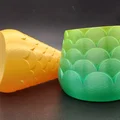 Bình hoa họa tiết vảy cá (Fish Scale Spiral Vases) - Mẫu in 3D độc đáo - Thumbnail 3