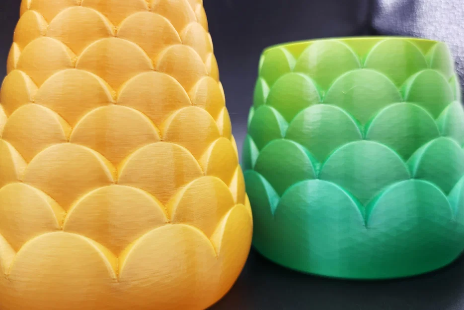 Bình hoa họa tiết vảy cá (Fish Scale Spiral Vases) - Mẫu in 3D độc đáo - Image 4