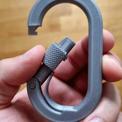 Móc Carabiner Screwgate (Print-in-place)