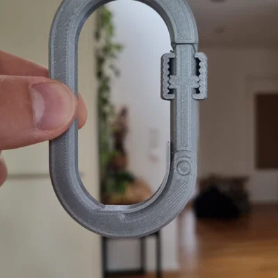 Móc Carabiner Screwgate (Print-in-place)