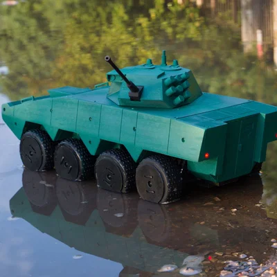 RC 8x8 Rosomak APC – Xe bọc thép địa hình 3D printed 8x8