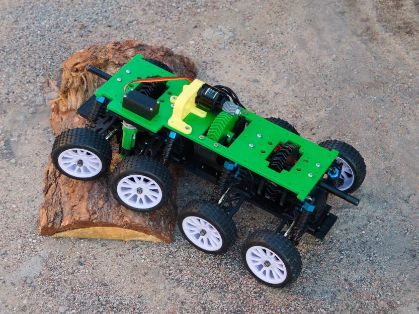 RC 8x8 Rosomak APC – Xe bọc thép địa hình 3D printed 8x8 - Image 4