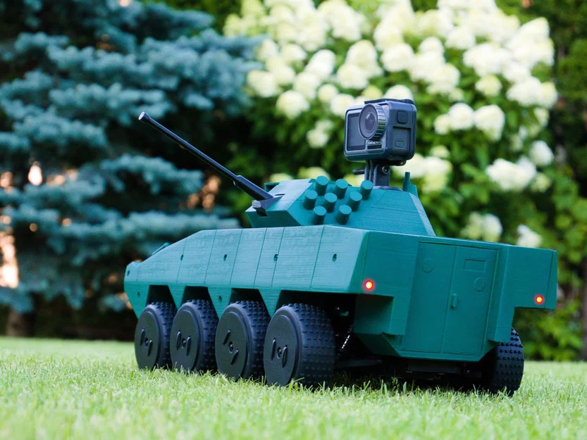 RC 8x8 Rosomak APC – Xe bọc thép địa hình 3D printed 8x8 - Image 6
