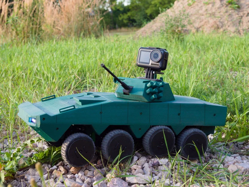 RC 8x8 Rosomak APC – Xe bọc thép địa hình 3D printed 8x8 - Image 8