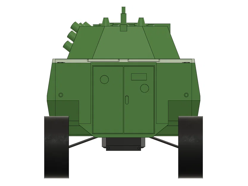 RC 8x8 Rosomak APC – Xe bọc thép địa hình 3D printed 8x8 - Image 15