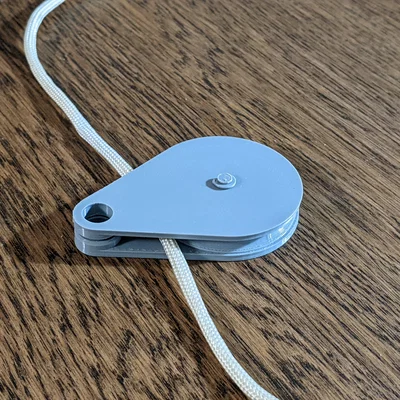 Snatch Block (Ròng rọc kẹp dây) in 3D snap-fit