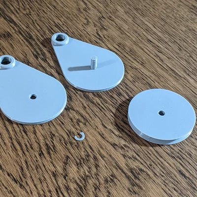 Snatch Block (Ròng rọc kẹp dây) in 3D snap-fit