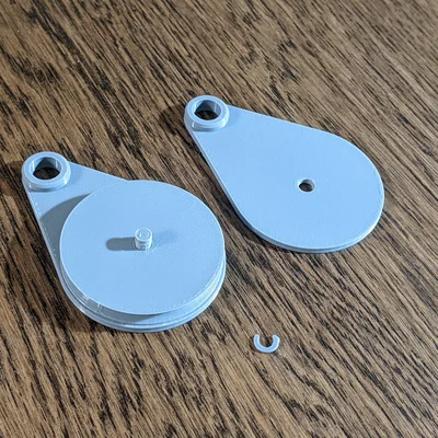 Snatch Block (Ròng rọc kẹp dây) in 3D snap-fit