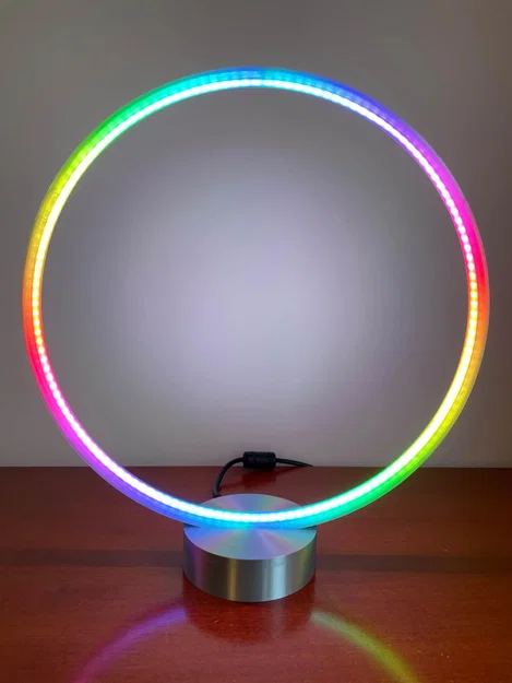 Đèn LED RGB Designer Circle Ring Halo Light Lamp – điều khiển App & theo nhạc - Image 2