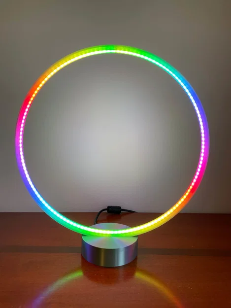 Đèn LED RGB Designer Circle Ring Halo Light Lamp – điều khiển App & theo nhạc - Image 3