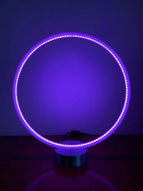 Đèn LED RGB Designer Circle Ring Halo Light Lamp – điều khiển App & theo nhạc - Image 4