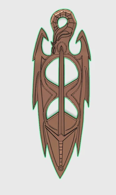 Mô hình in 3D Amulet of Akatosh - Phụ kiện Skyrim độc đáo - Image 4