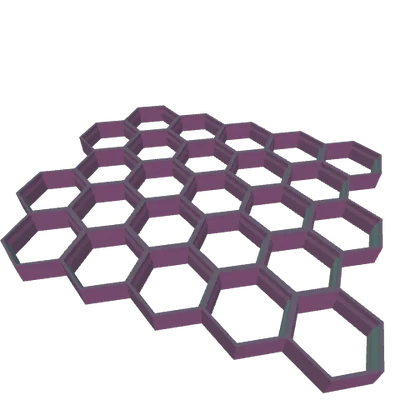 Tấm bảng lưu trữ treo tường Honeycomb Storage Wall 5x5 tiện lợi