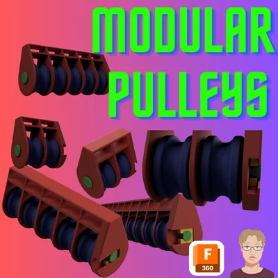 Puly Modular In 3D Hoàn Toàn (Fully 3D Printed Modular Pulleys)