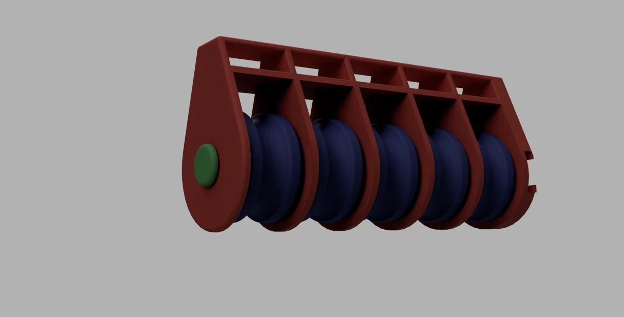 Puly Modular In 3D Hoàn Toàn (Fully 3D Printed Modular Pulleys) - Image 3