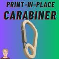 Móc khóa Carabiner in 3D (Print in Place) - Đơn giản và hữu dụng - Thumbnail 1